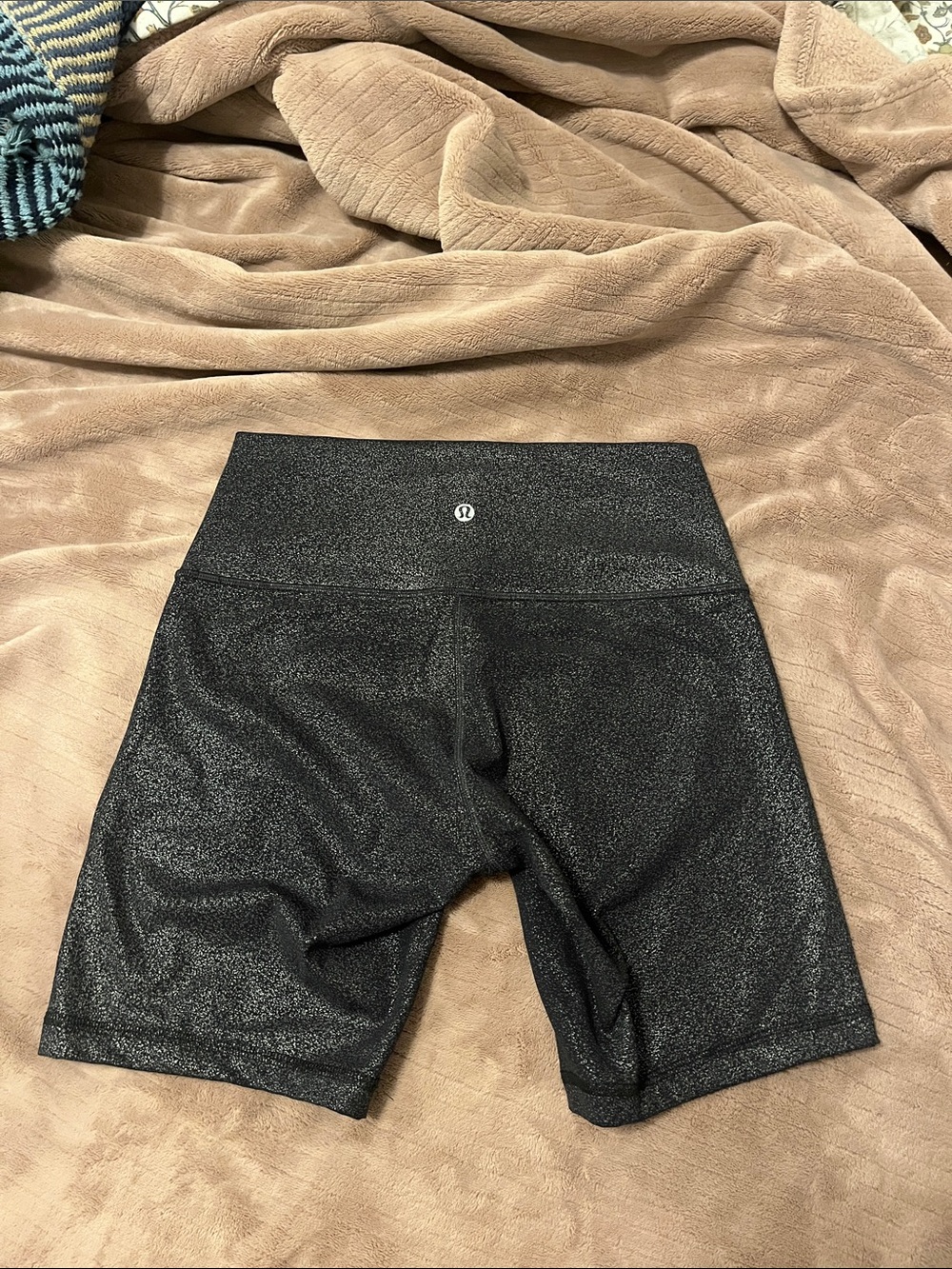 Lululemon Black Shimmer High-Rise Women’s Bike Shorts